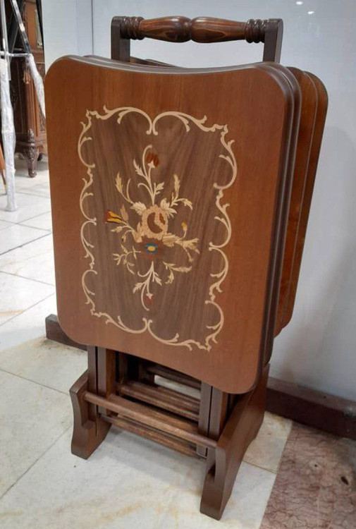 عسلی چمدانی معرق کاری