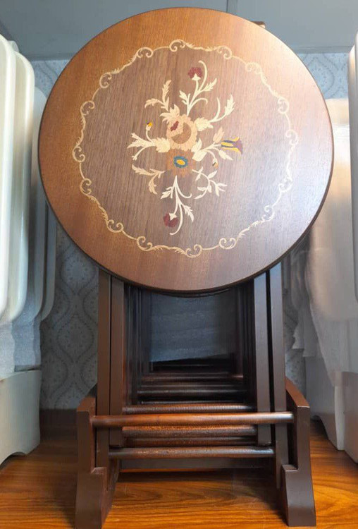 عسلی چمدانی معرق کاری